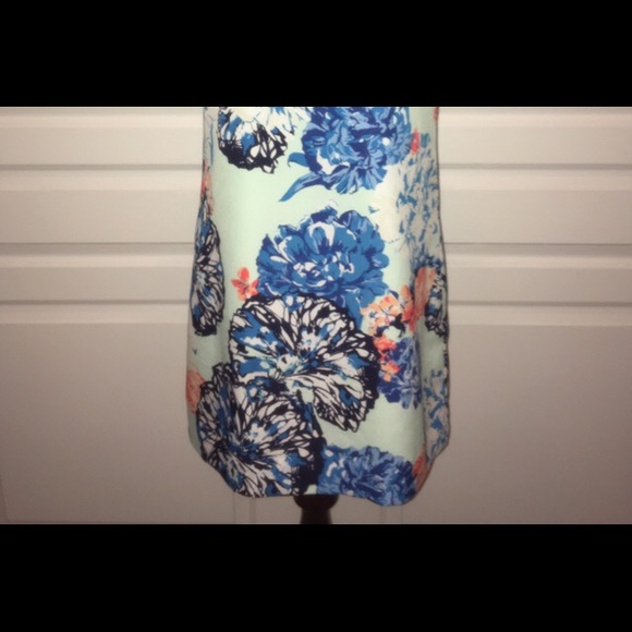 J Crew Floral Print Shift Pullover Dress 2 XS - Picture 3 of 6